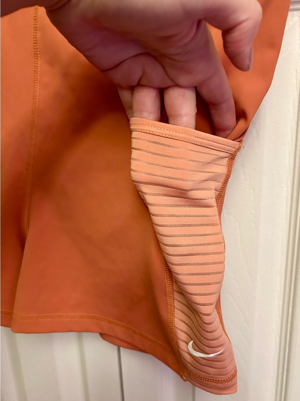Nike Pro Women's Performance Shorts - Peach-Orange - Picture 2 of 4